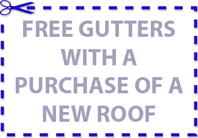 Free Gutters with a purchase of a New Roof